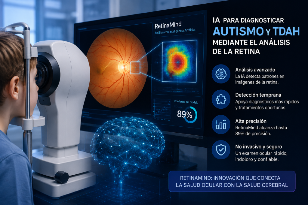 La herramienta IA para diagnosticar el autismo y el TDAH mediante el análisis de la retina: RetinaMind y el avance creado por Edward Kang RetinaMind y el avance creado por Edward Kang