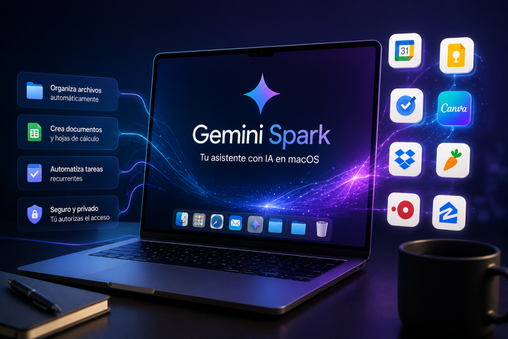 Google lleva Gemini Spark a macOS con automatización inteligente y nuevas integraciones