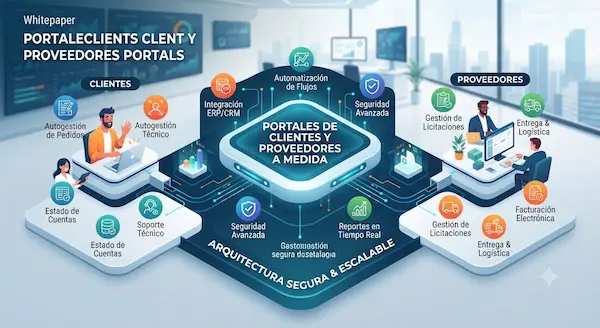 Portales de clientes y proveedores a medida
