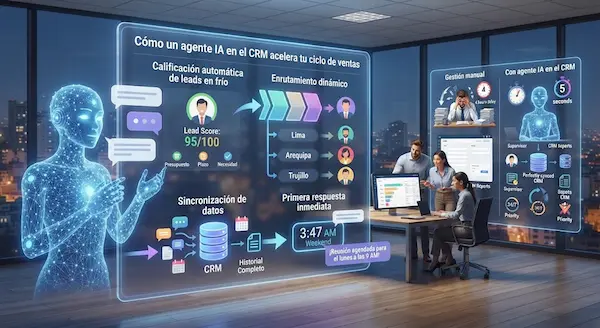 Agente IA en el CRM: implementación sin frenar ventas Agente IA en el CRM implementación sin frenar ventas 4