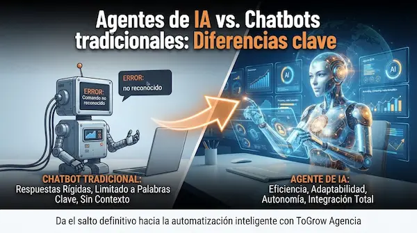 agentes de ia vs chatbot tradicional