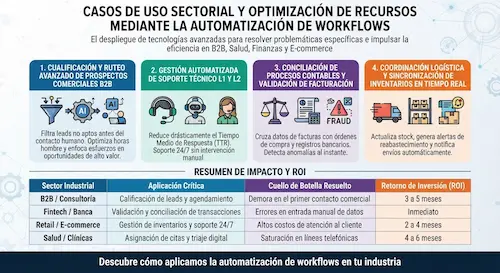 Automatización de workflows complejos mediante agentes inteligentes de IA automatización