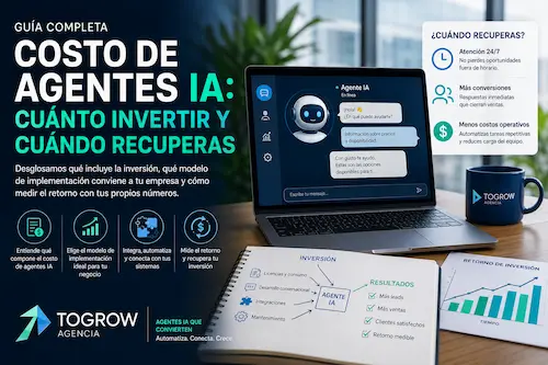 Costo de agentes IA: cuánto invertir y cuándo recuperas