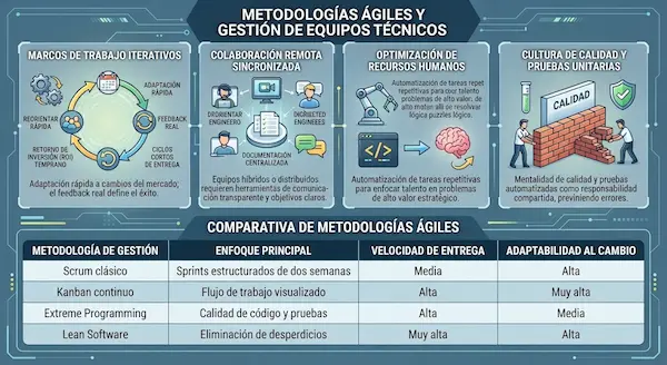 Tendencias en desarrollo de software para el segundo semestre de 2026 metodologías ágiles y gestión de equipos