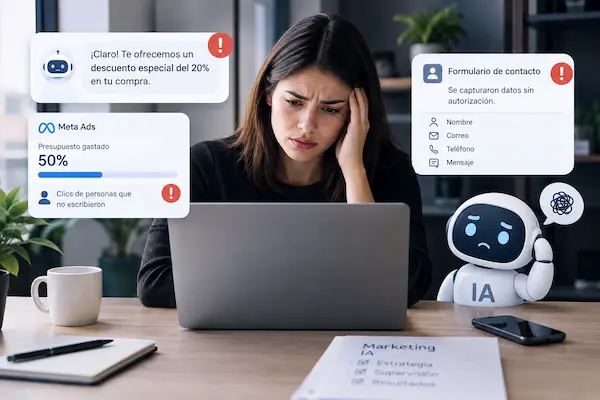 Errores al implementar IA en marketing sin supervisión profesional errores al implementar ia en marketing