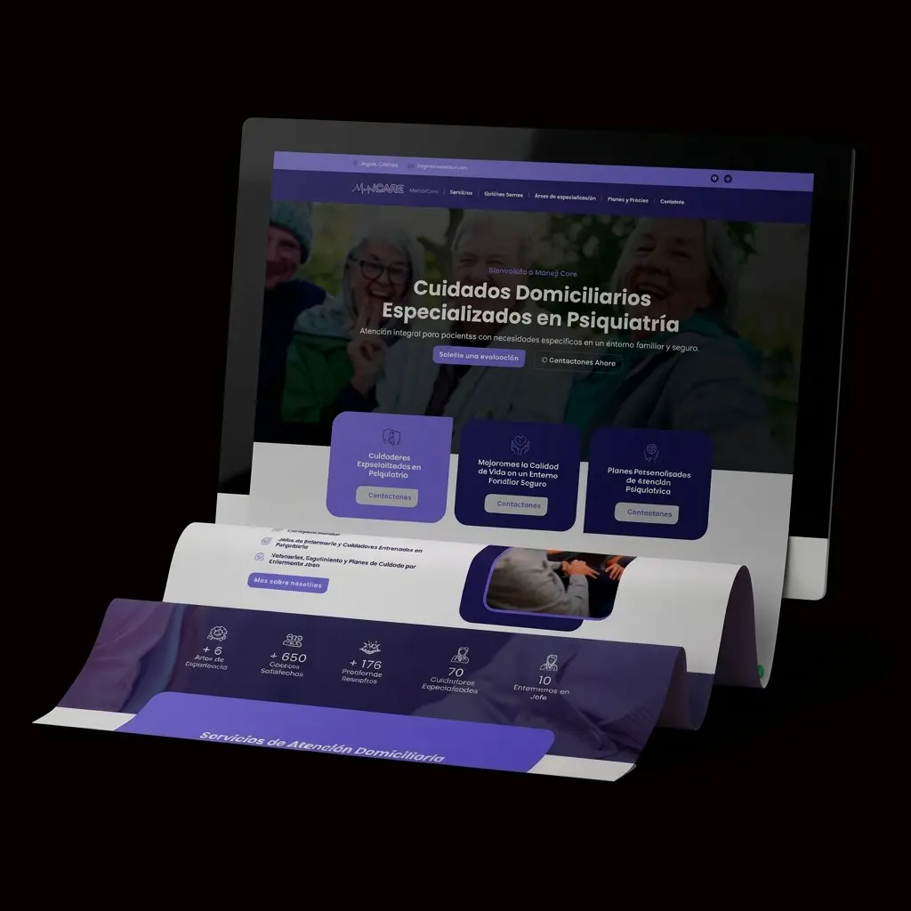 Landing Websites Diseño web Mental Care